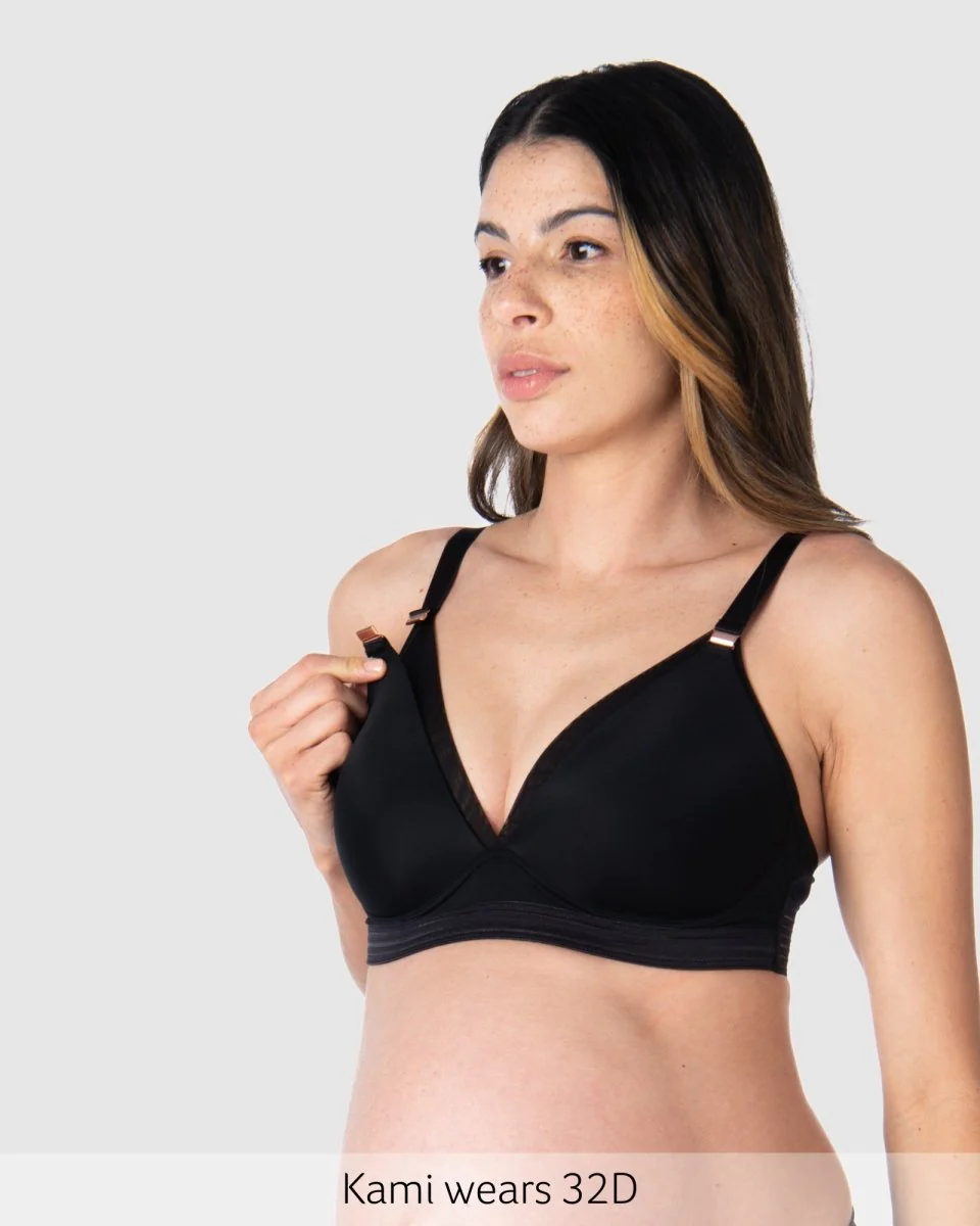 Ambition T-Shirt Nursing Bra - Black - Image 3
