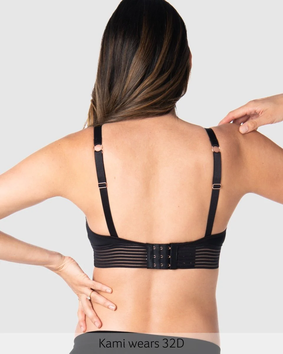 Ambition T-Shirt Nursing Bra - Black - Image 5