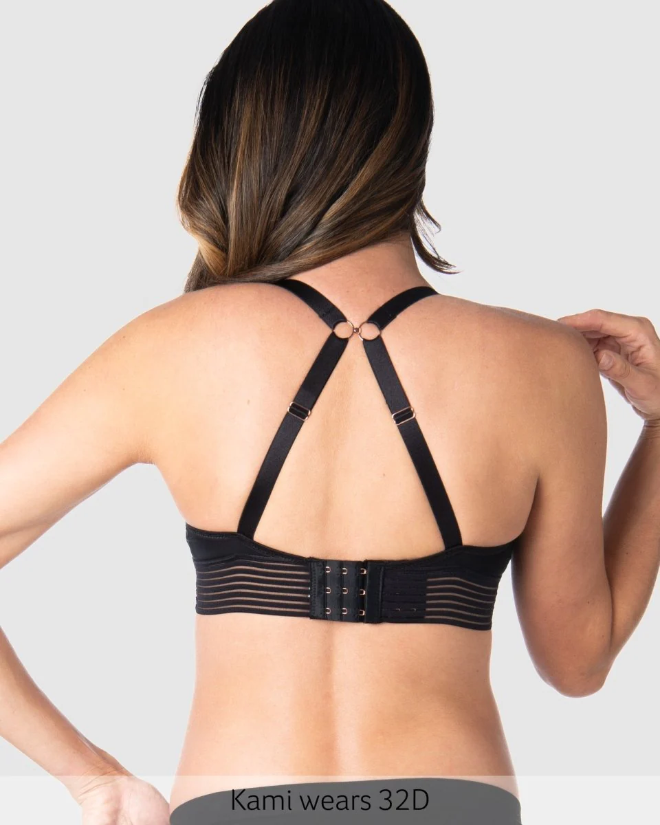 Ambition T-Shirt Nursing Bra - Black - Image 6