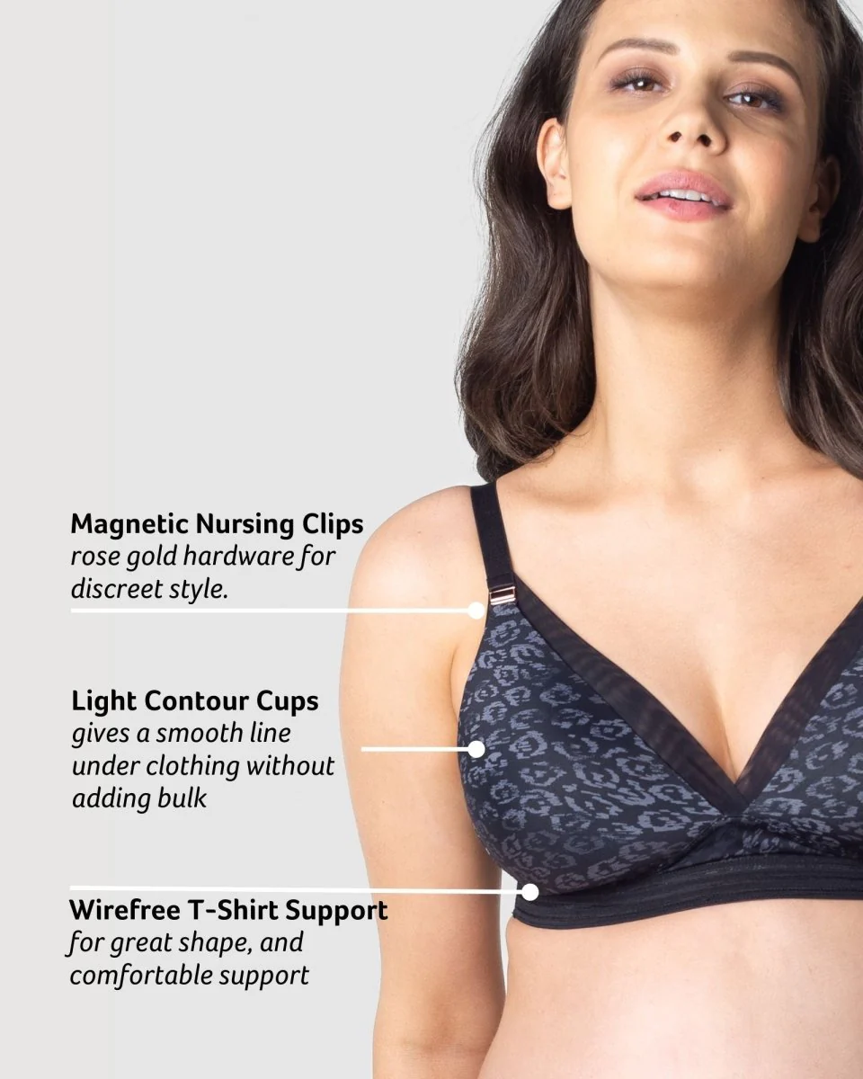 Ambition T-Shirt Nursing Bra - Onyx - Image 6