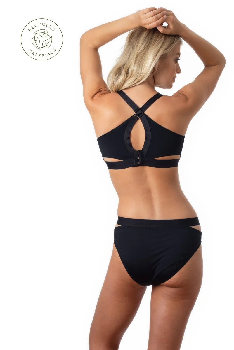 Defy Crop Black Nursing Bra - Wirefree - Image 5