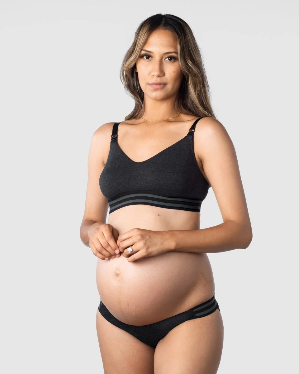 Elevate Cotton Black Multifit Nursing Bra - Wirefree - Image 5