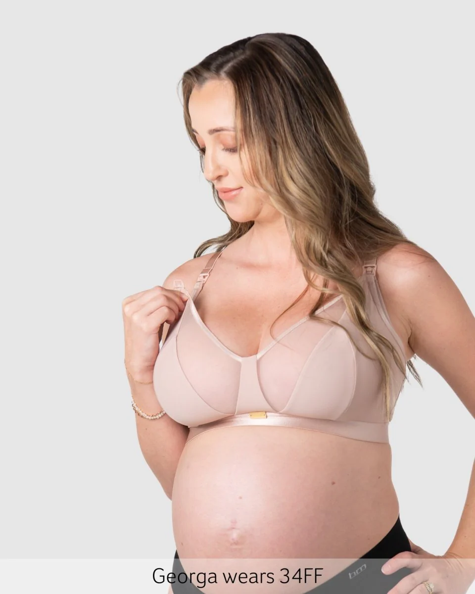Flawless Full Cup Plunge Nursing Bra - Cashmere - Image 3