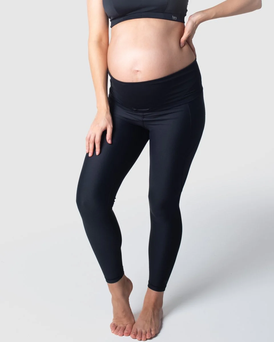 Focus Black Maternity Sports Leggings - Image 5