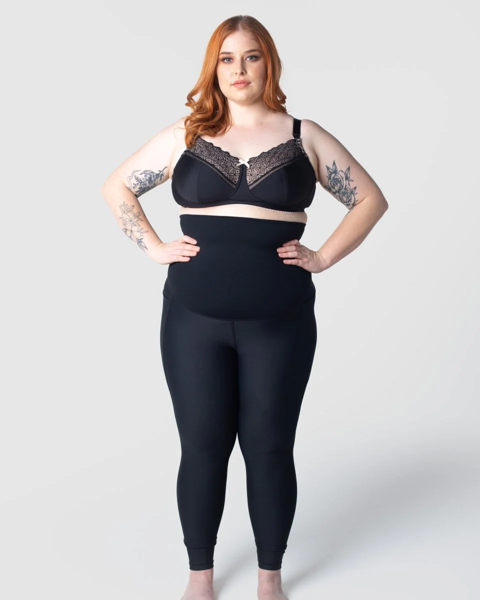 Focus Black Maternity Sports Leggings - Image 6