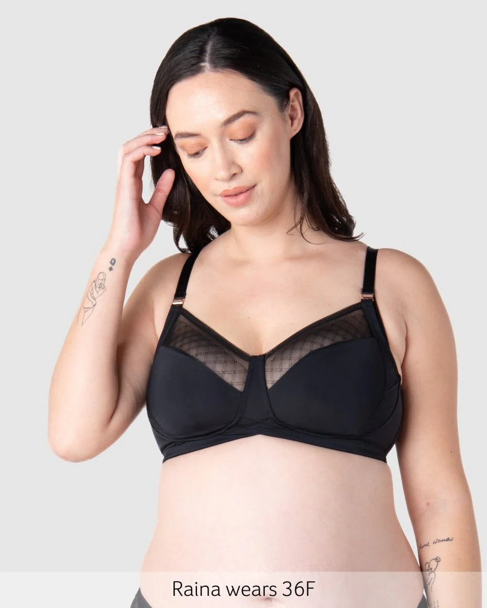 Lunar Eclipse Full Cup Nursing Bra - Black - Image 3