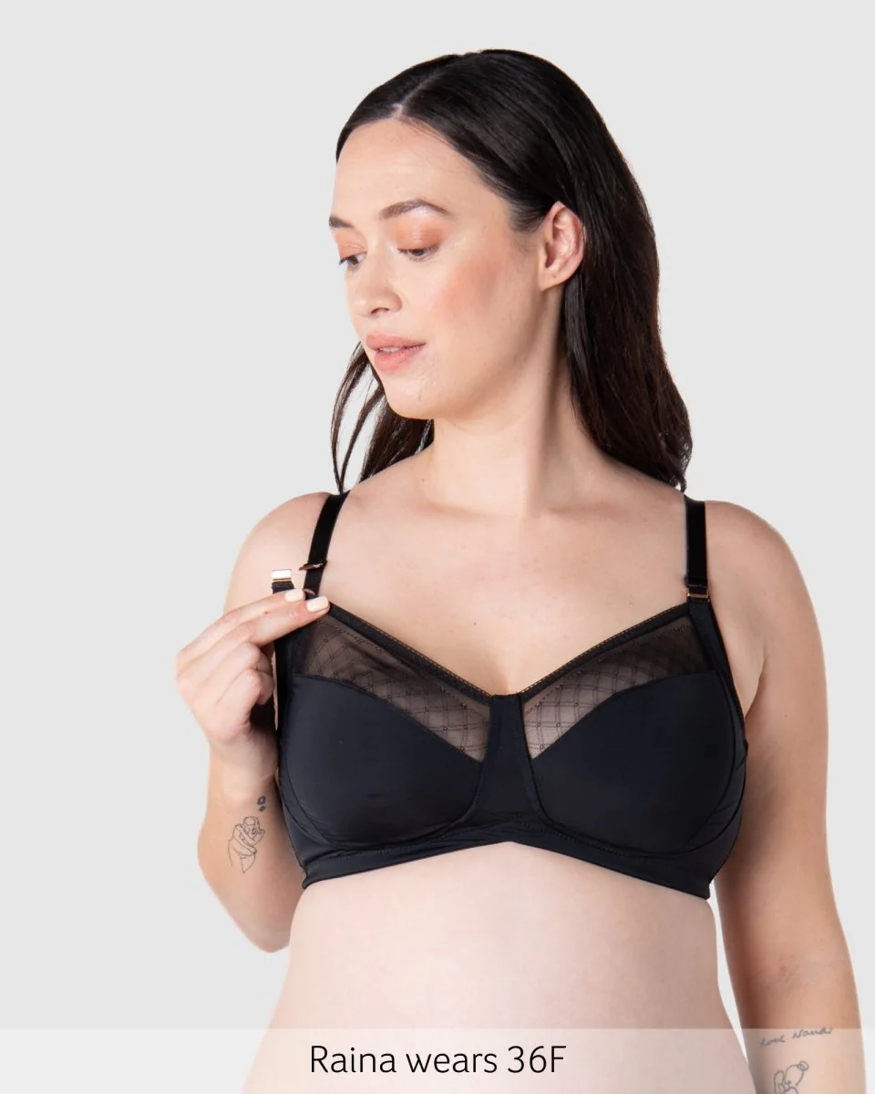 Lunar Eclipse Full Cup Nursing Bra - Black - Image 5