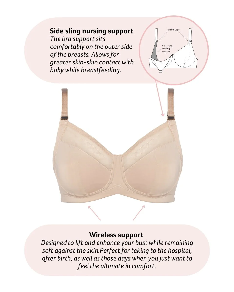 Lunar Eclipse Full Cup Nursing Bra - Cashmere - Image 5