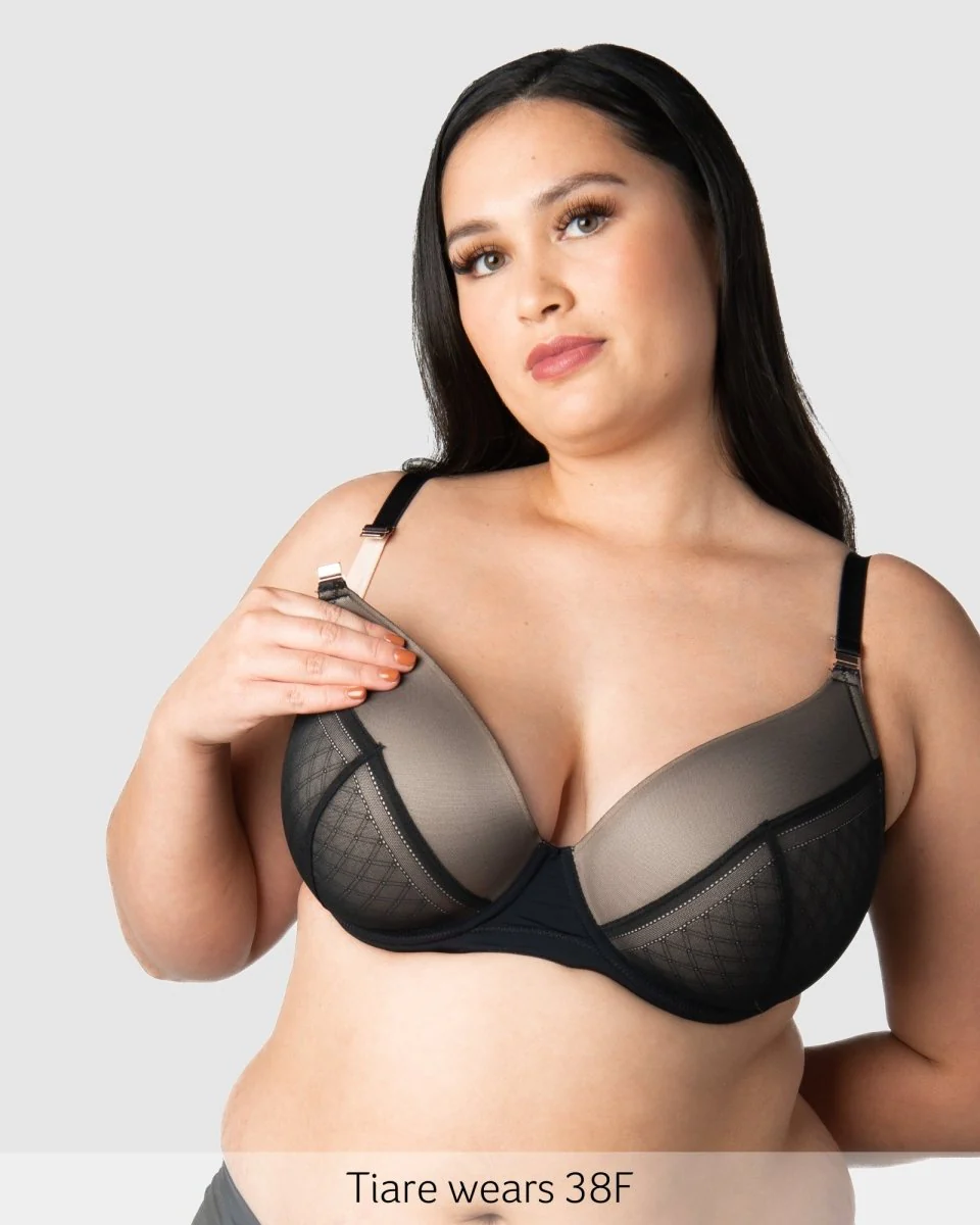 Lunar Eclipse T-Shirt Nursing Bra - Black - Image 5
