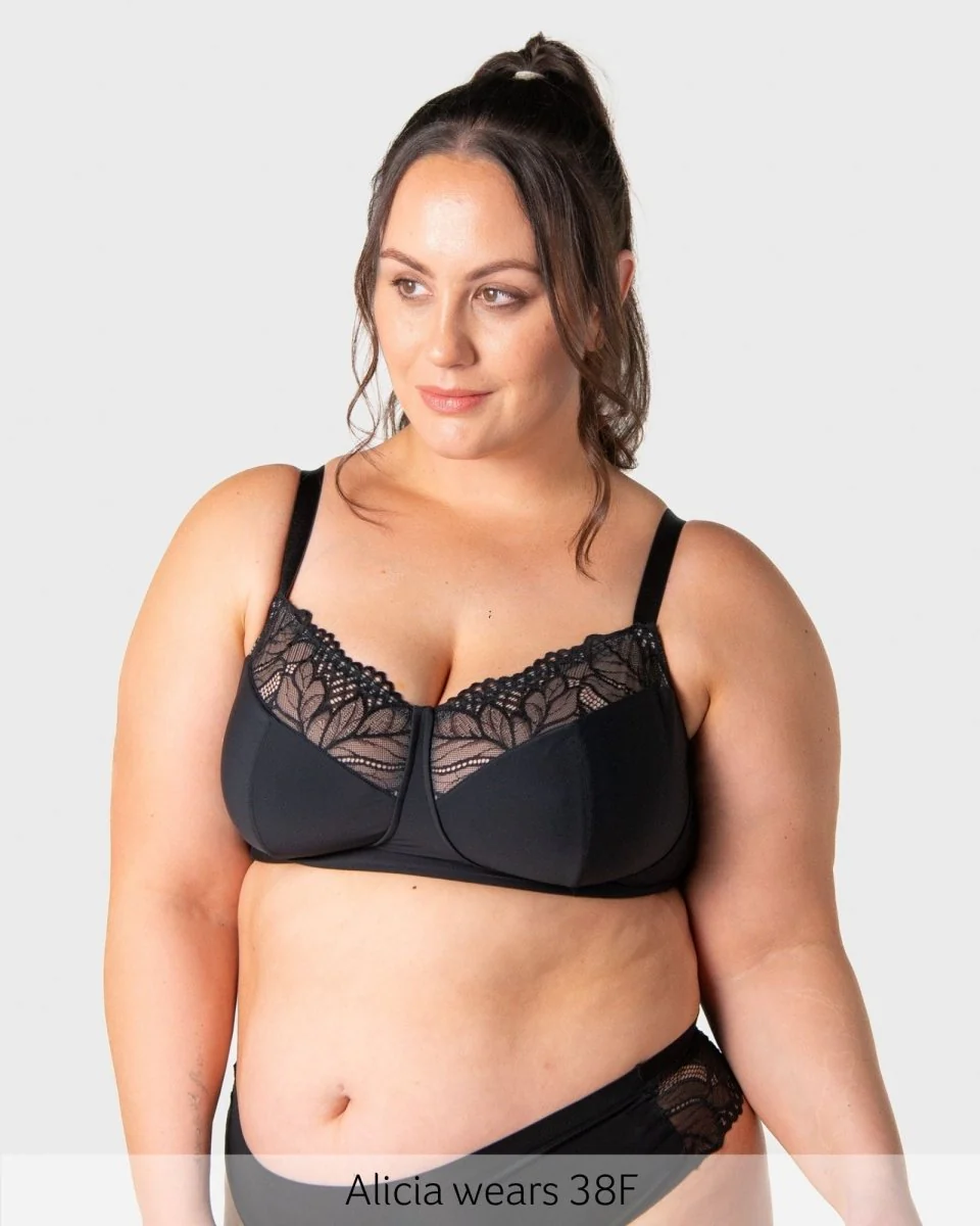 Luxe Wirefree Full Cup Bra - Black - Image 3
