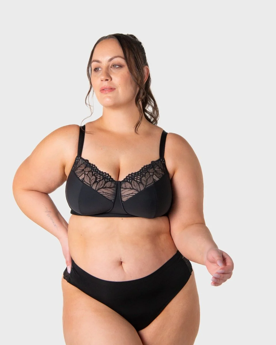 Luxe Wirefree Full Cup Bra - Black - Image 5