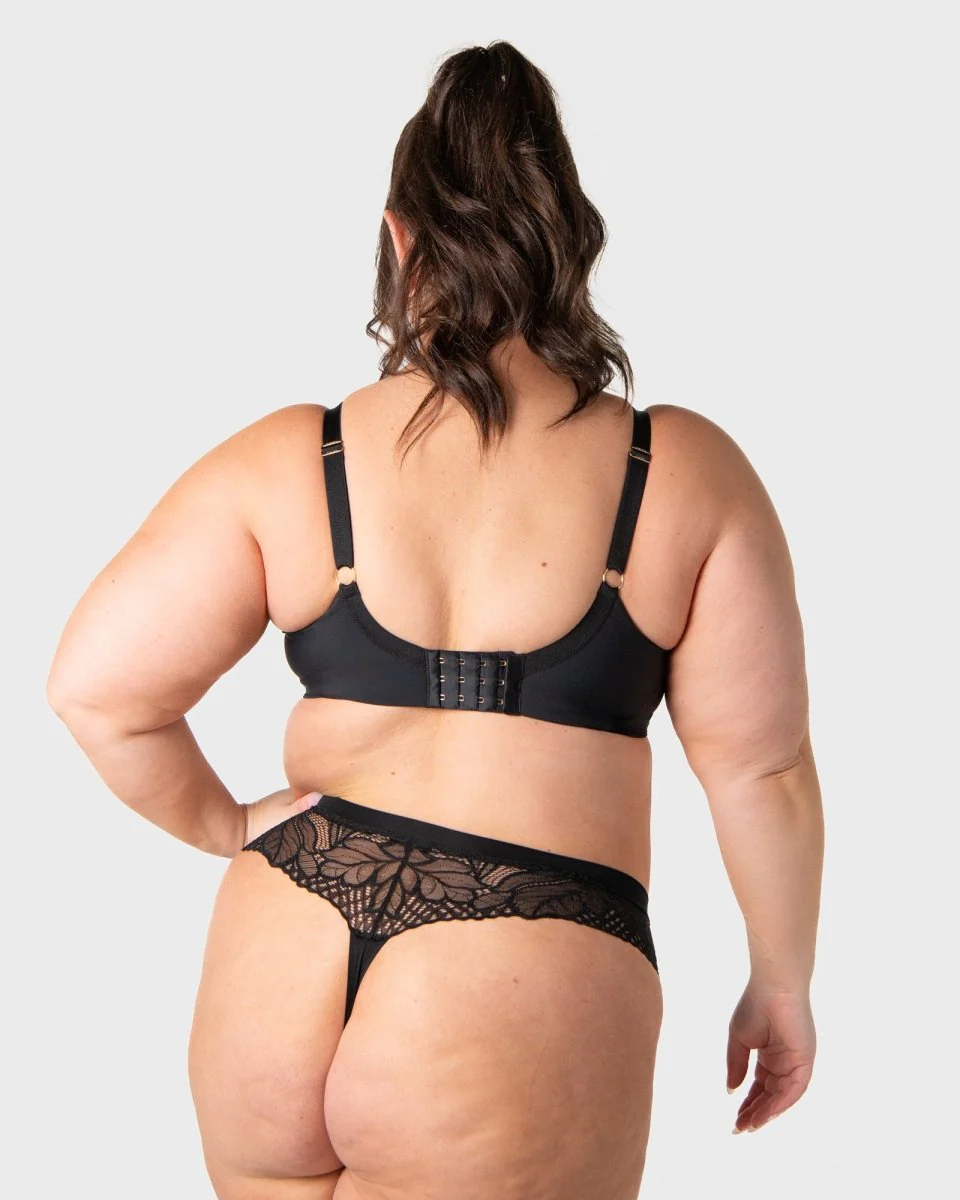 Luxe Wirefree Full Cup Bra - Black - Image 6