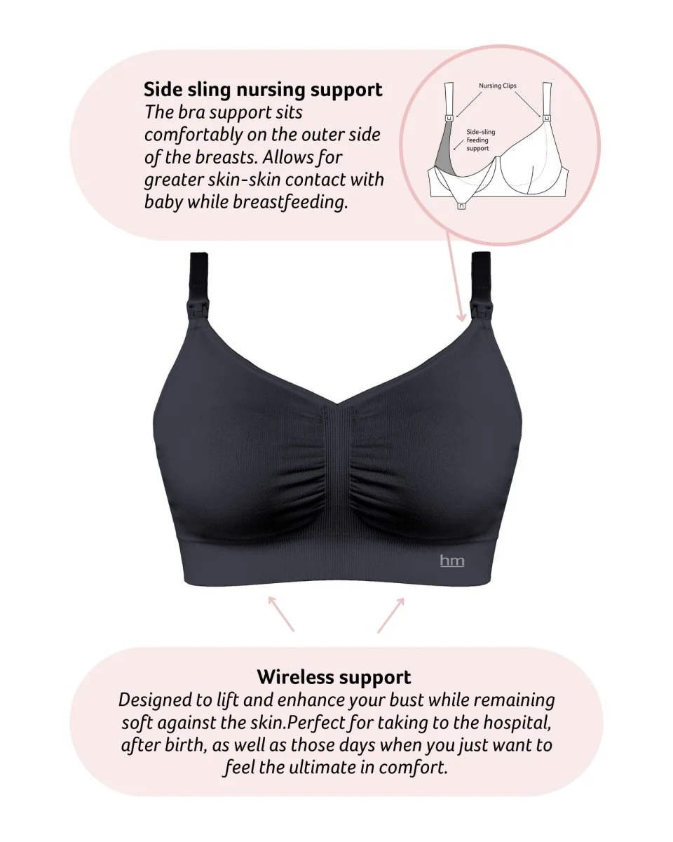 My Necessity 2.0 FlexFit Nursing Bra - Black Busty - Image 4