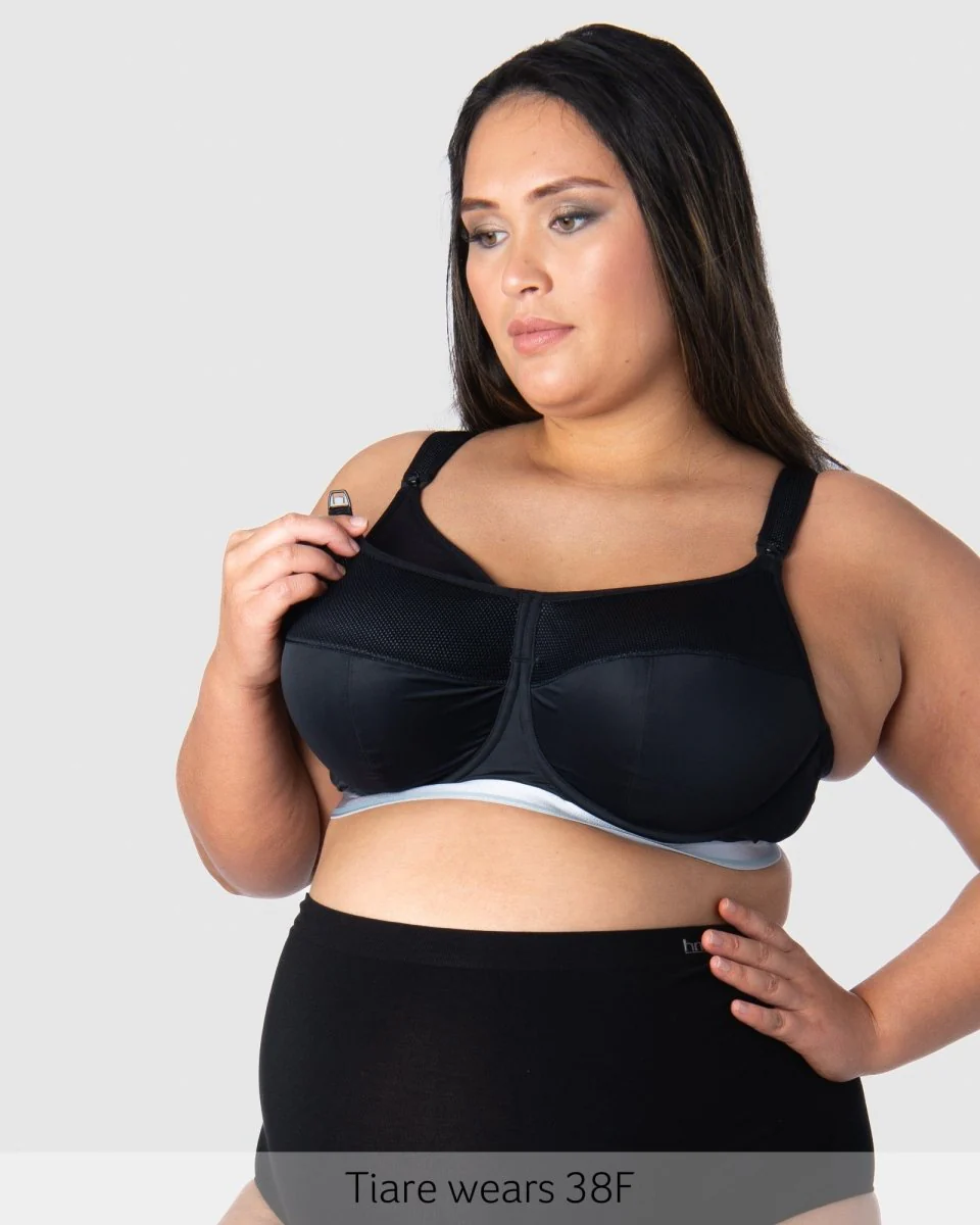 Reactivate Sports Nursing Bra - Black - Image 3