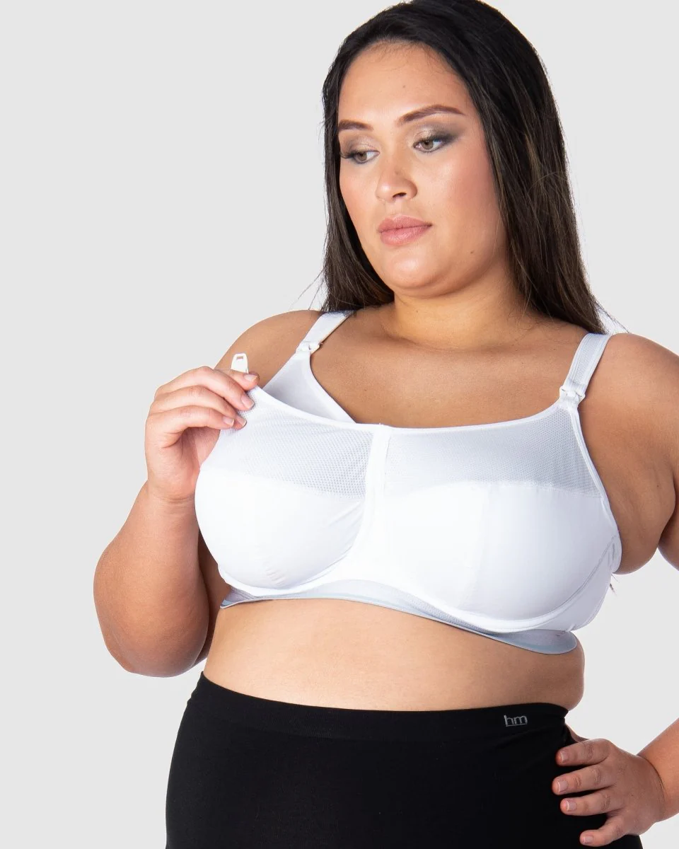 Reactivate Sports Nursing Bra - White - Image 3