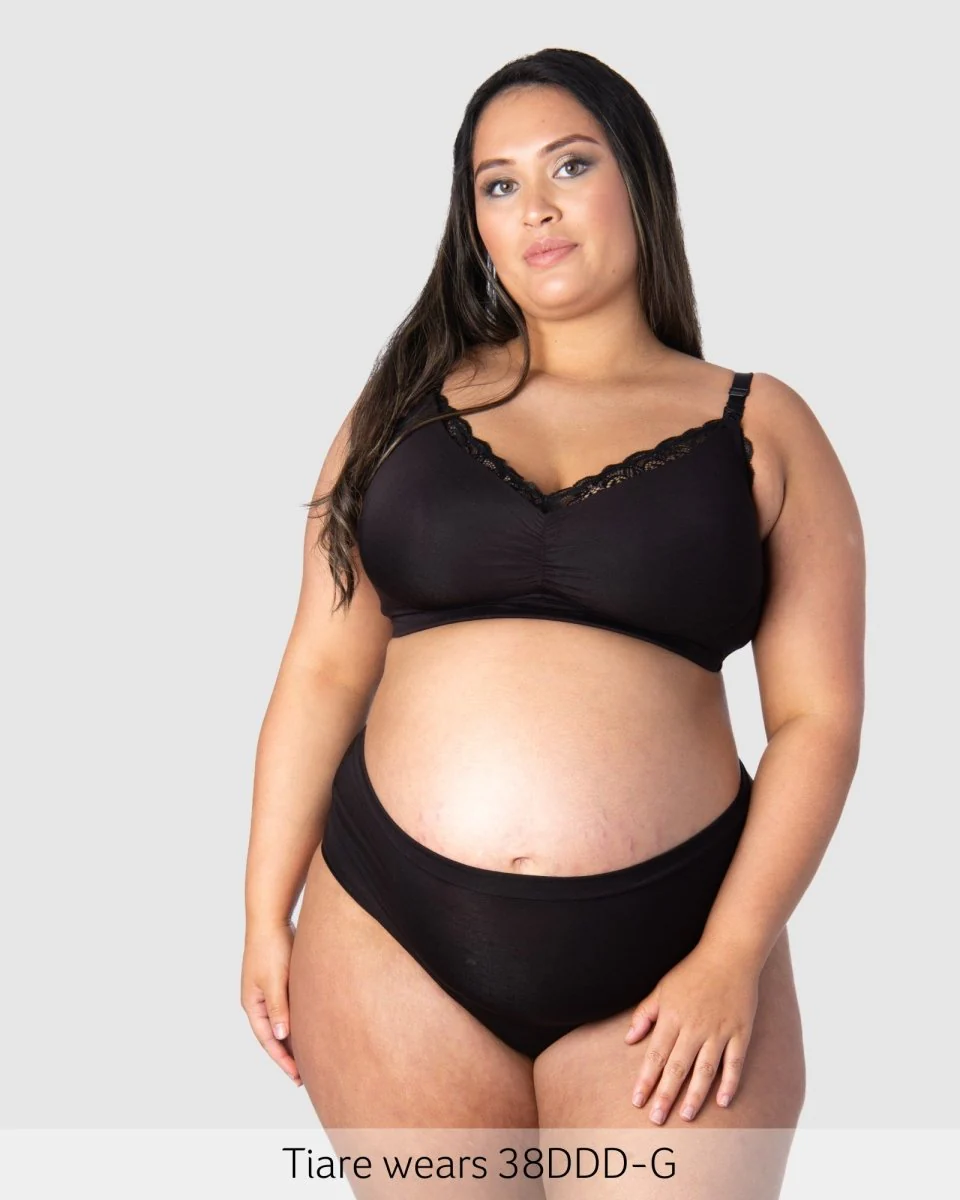 Serenity Bamboo Nursing Bra - Black - Image 8
