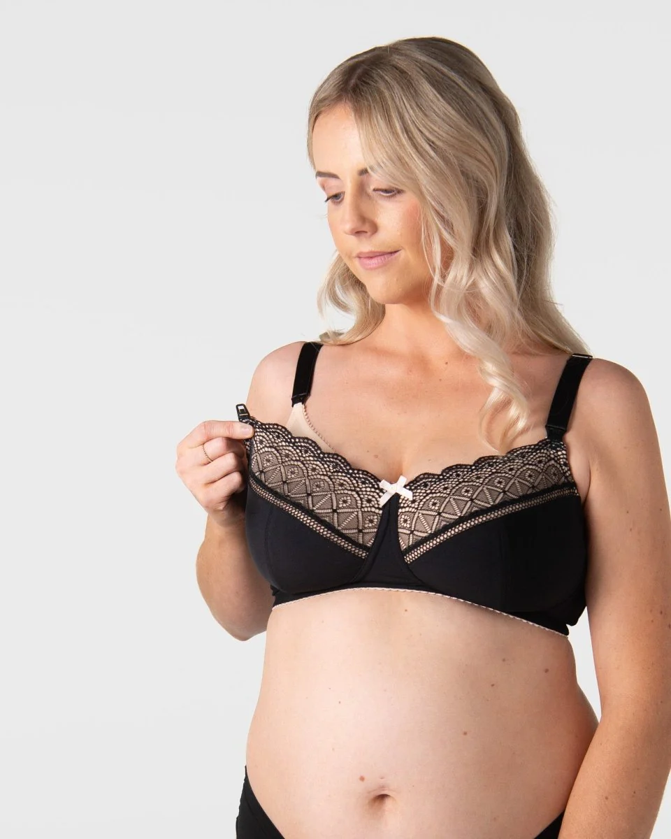 Show Off Full Cup Nursing Bra - Black - Image 3