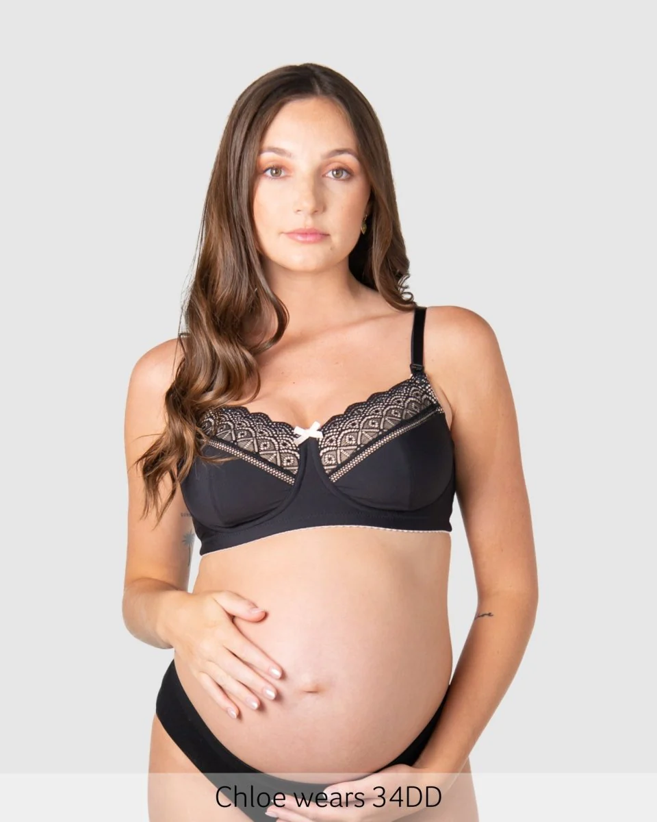 Show Off Full Cup Nursing Bra - Black - Image 8