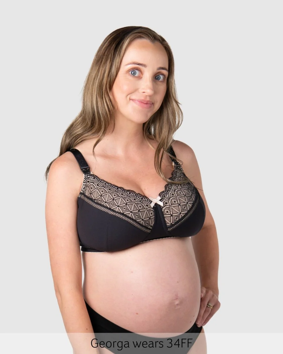 Show Off Full Cup Nursing Bra - Black - Image 9