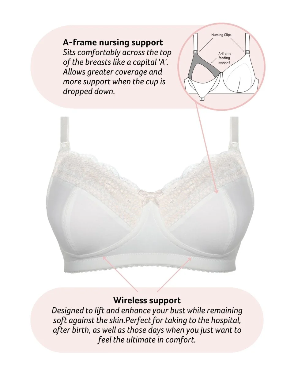 Show Off Full Cup Nursing Bra - Ivory - Image 5