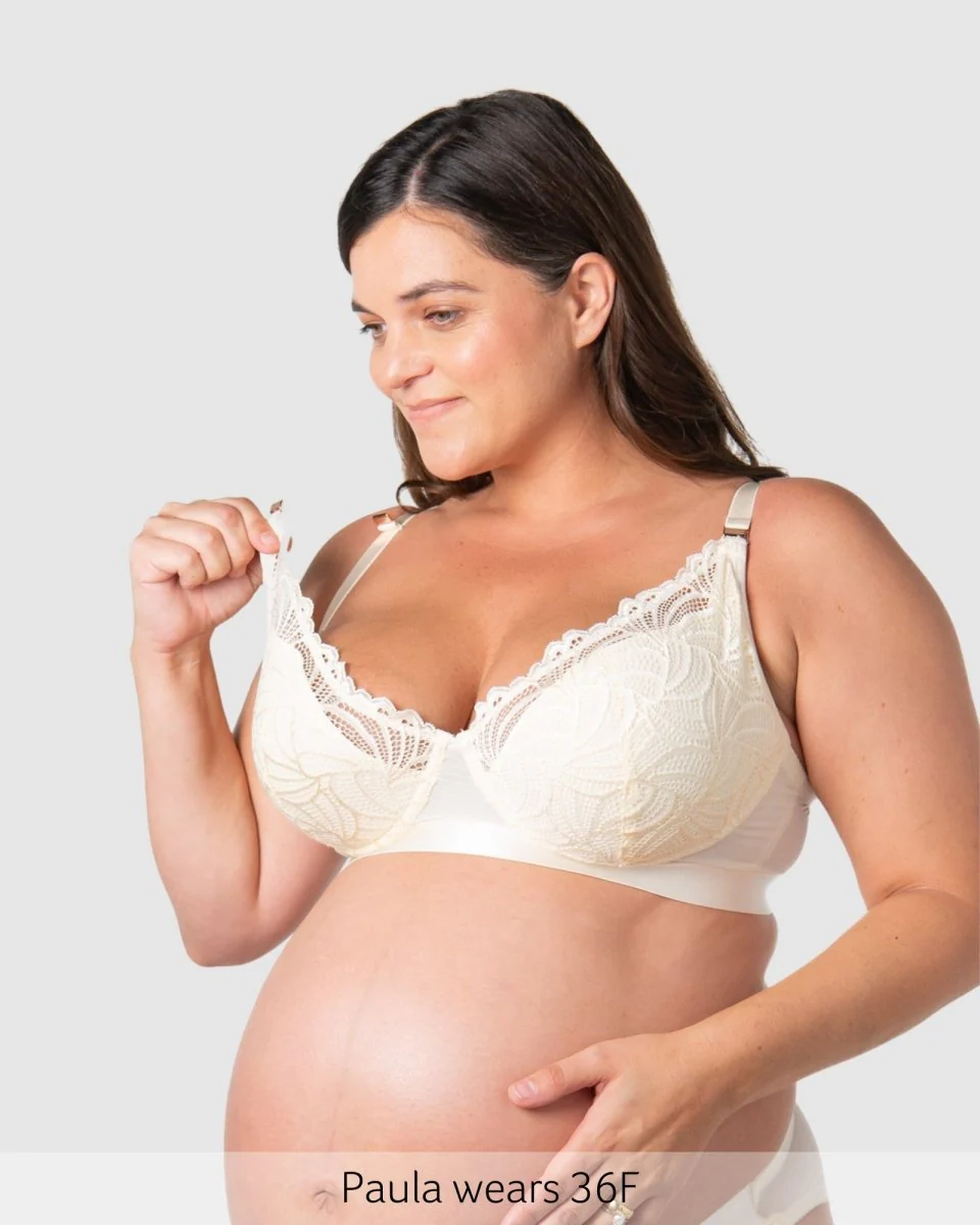 Warrior Low Plunge Nursing Bra - Ivory - Image 4