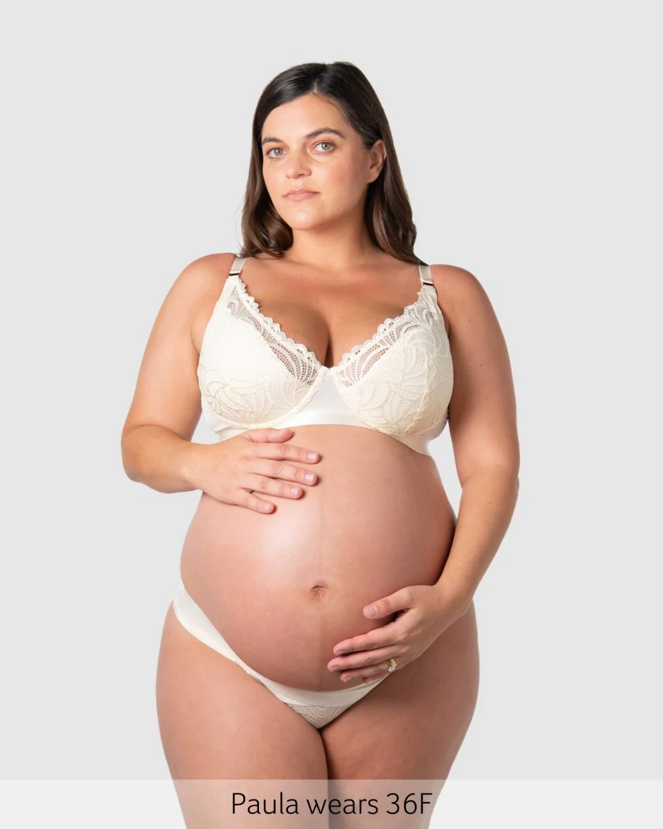 Warrior Low Plunge Nursing Bra - Ivory - Image 7